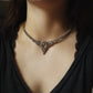 zarte Citrin Choker Halskette