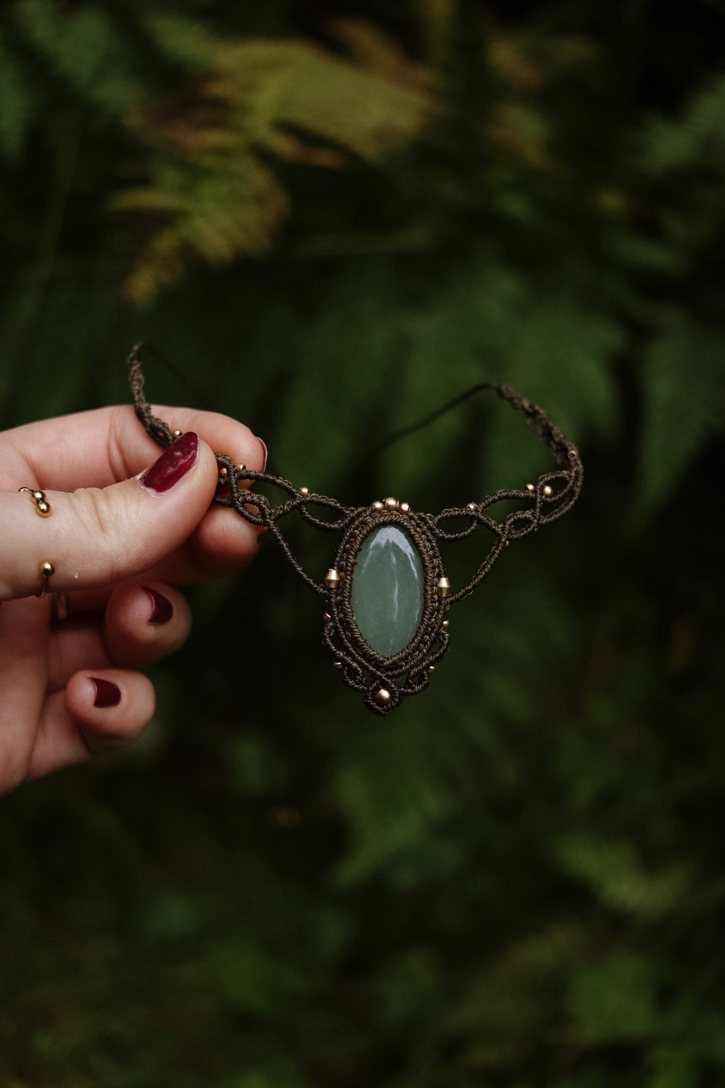 Aventurin Choker Halskette