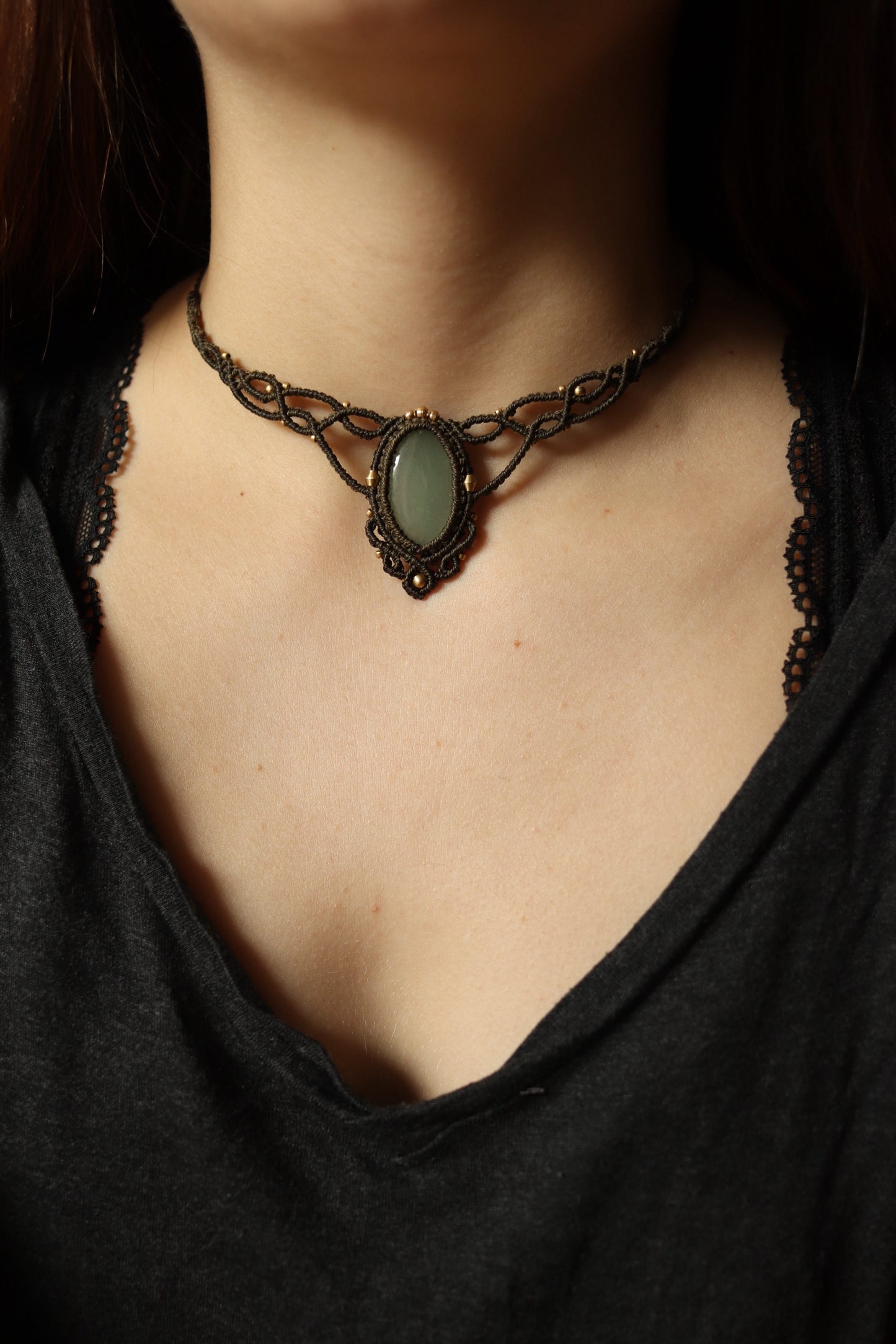 Aventurin Choker Halskette