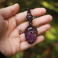 schlichte Ametrin & Amethyst • Halskette