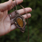Orangencalcit Halskette