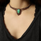 Chrysopras Choker Halskette