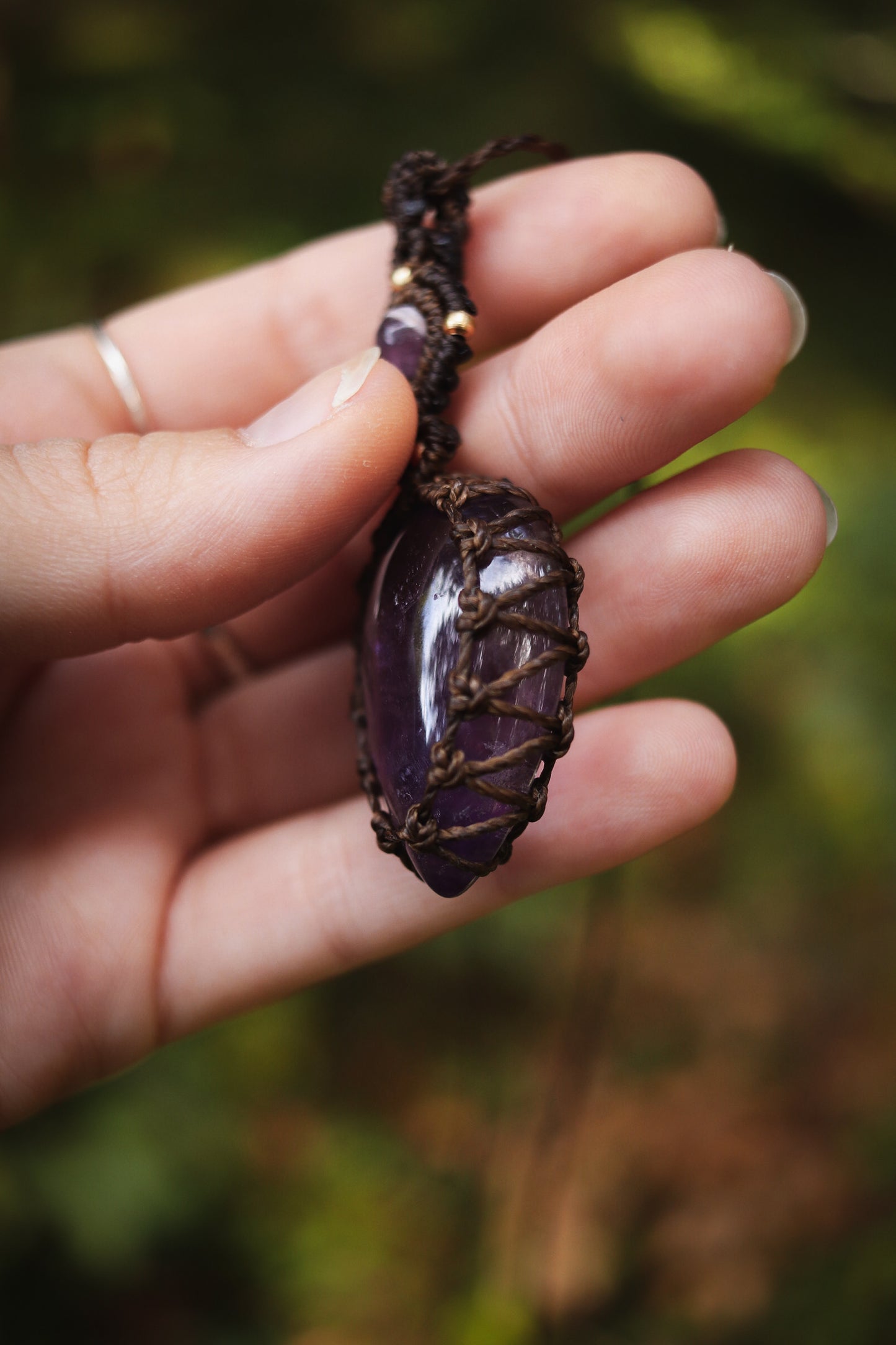 schlichte Ametrin & Amethyst • Halskette