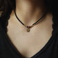 einfache Rhodonit Choker Halskette