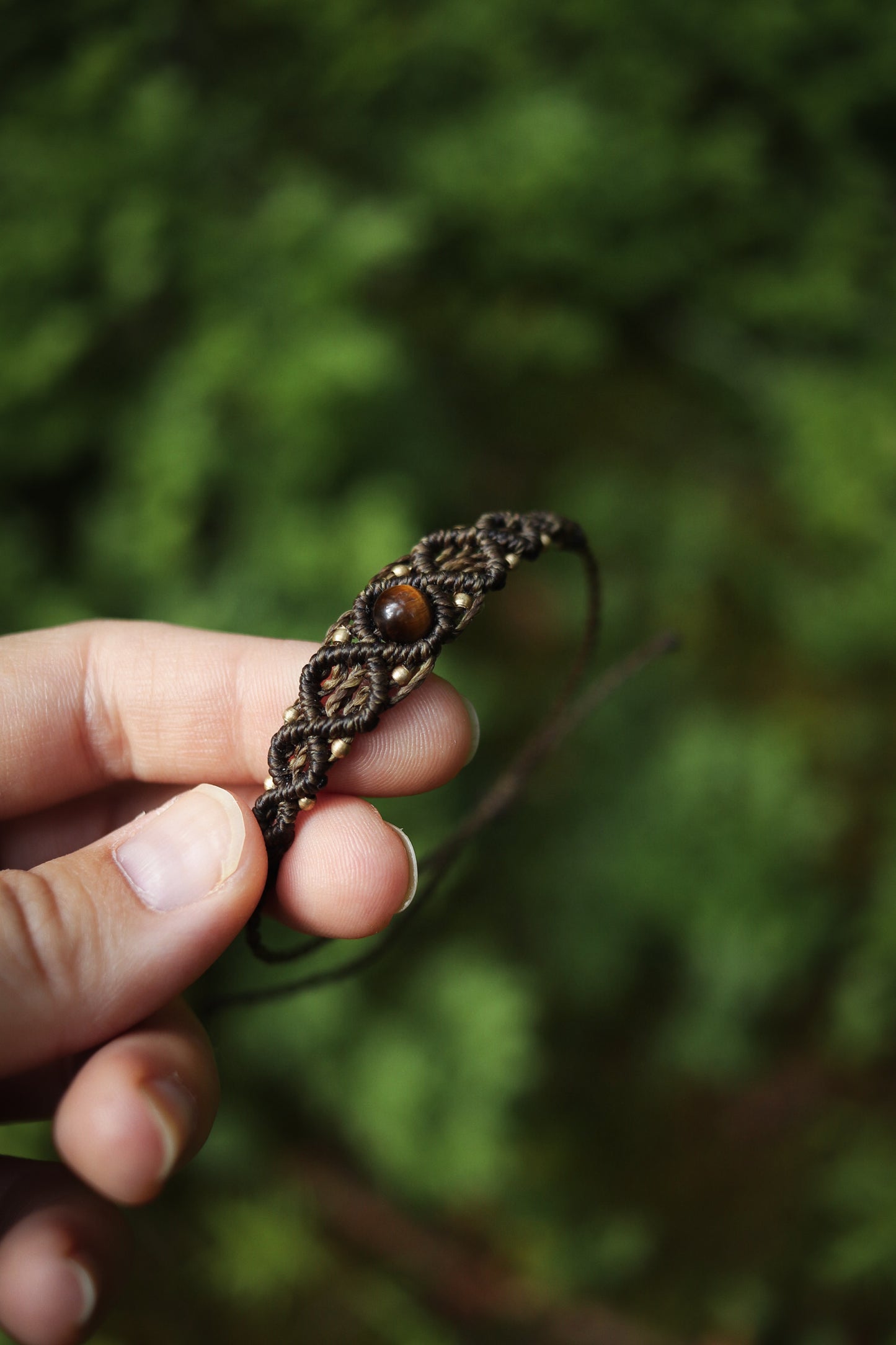 zartes Tigerauge Boho Armband