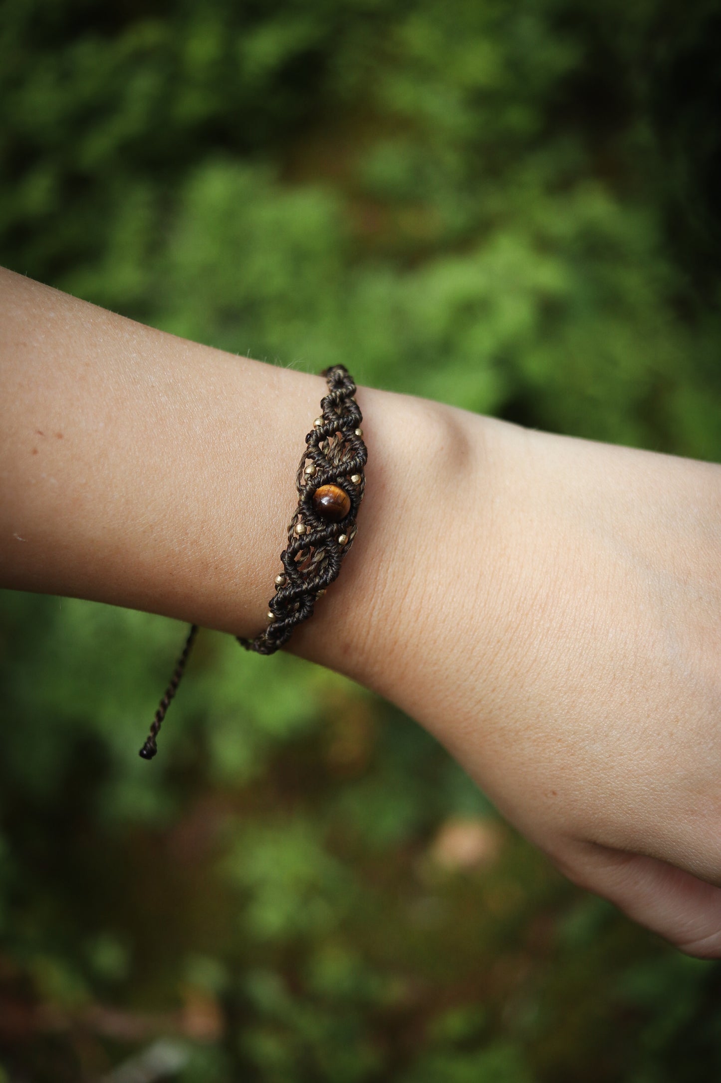 zartes Tigerauge Boho Armband