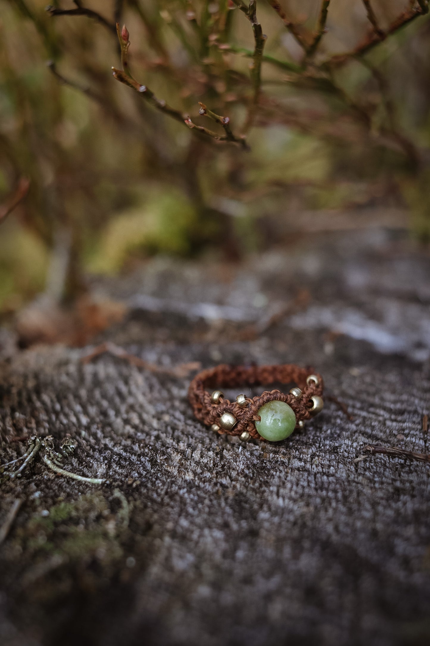 grüne Jade Ring