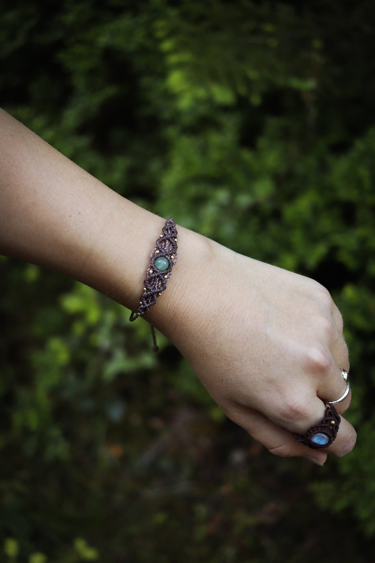 zartes Aventurin Boho Armband