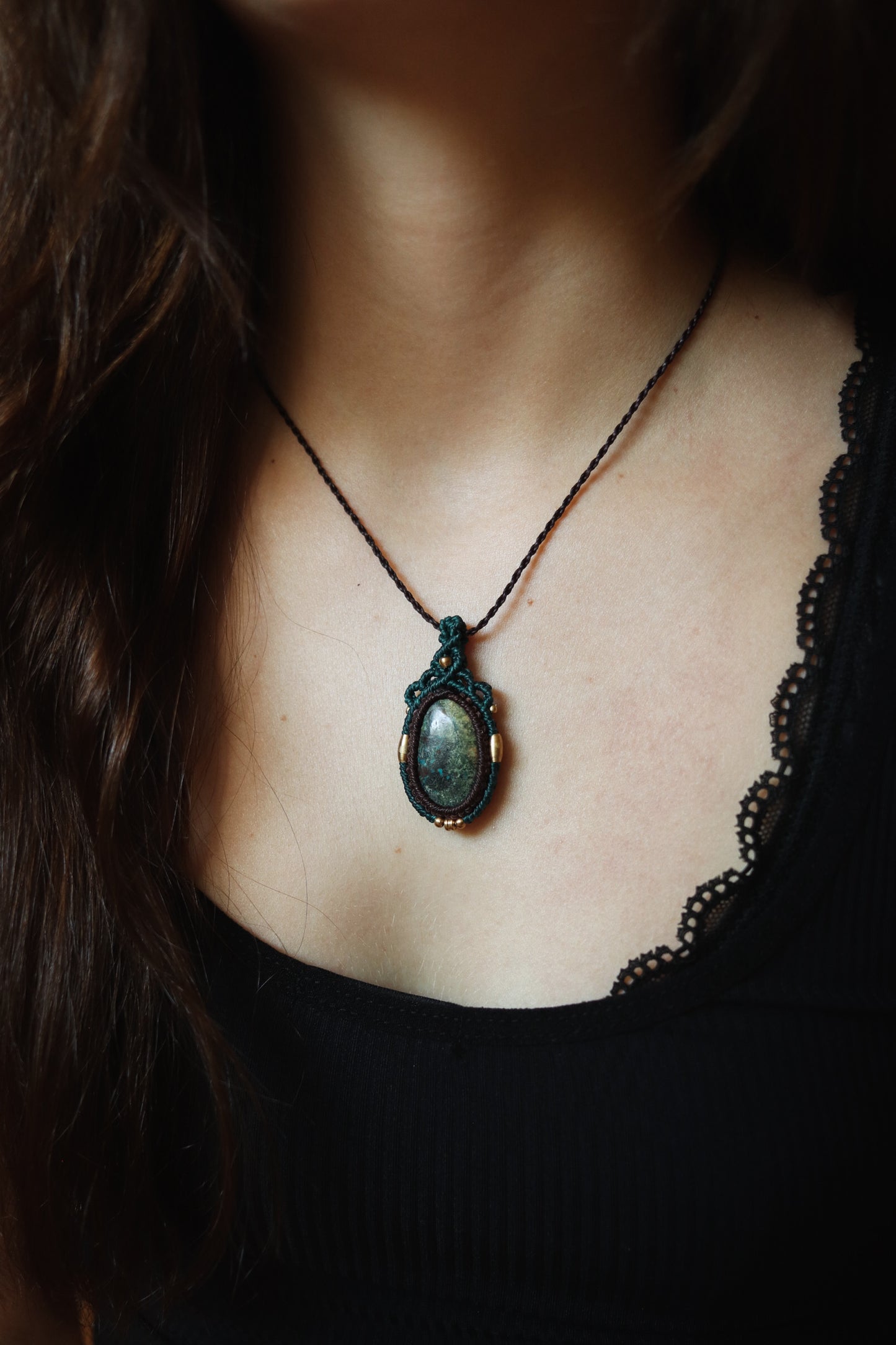 Chrysocolla necklace