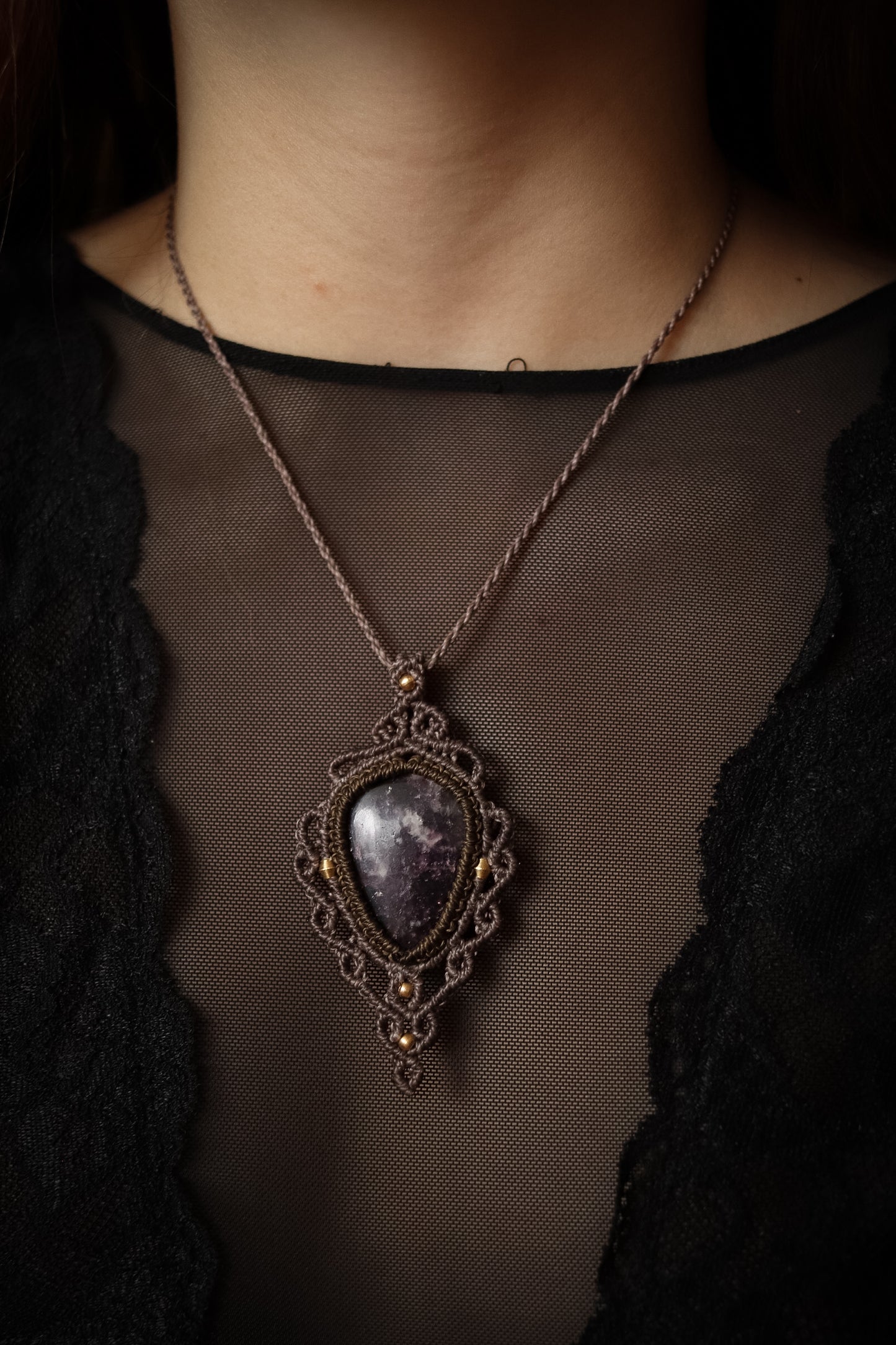 Lepidolith Kette