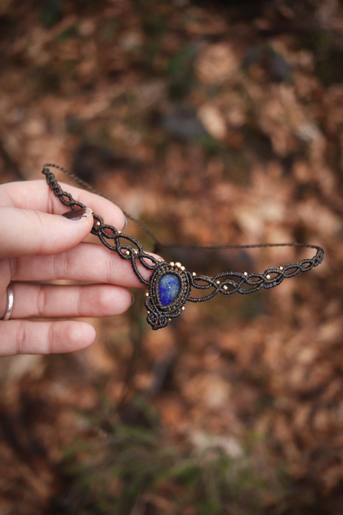 Lapislazuli Choker Halskette