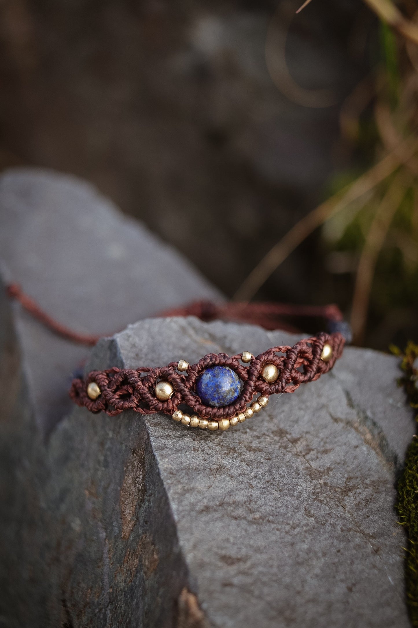 Lapislazuli Perle Armband